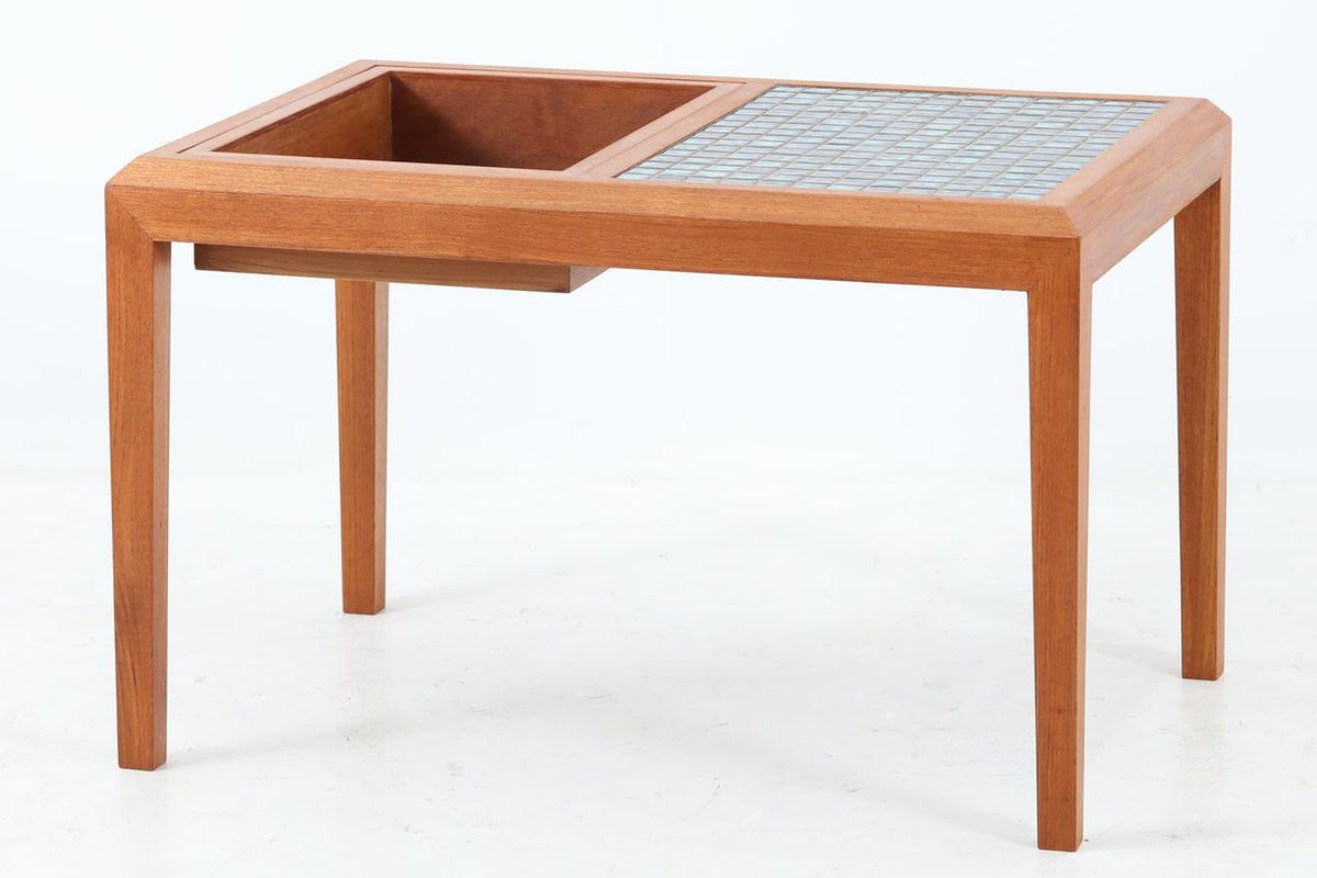 デンマーク製 タイルトッププランターテーブル チーク材 北欧家具
