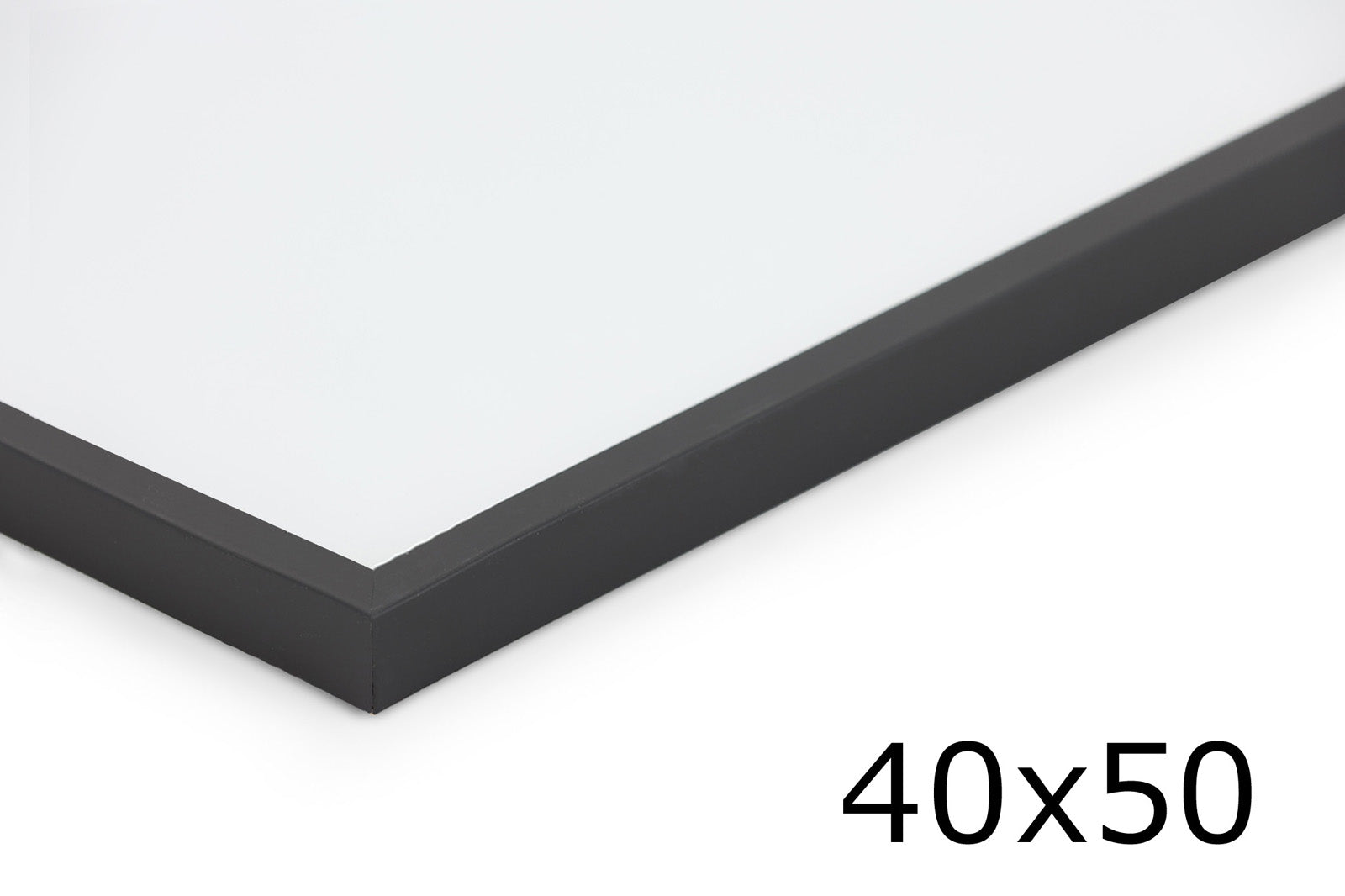 天然木製 フレーム幅の細いポスターフレーム/額縁 ブラック 40×50cm – CHLOROS