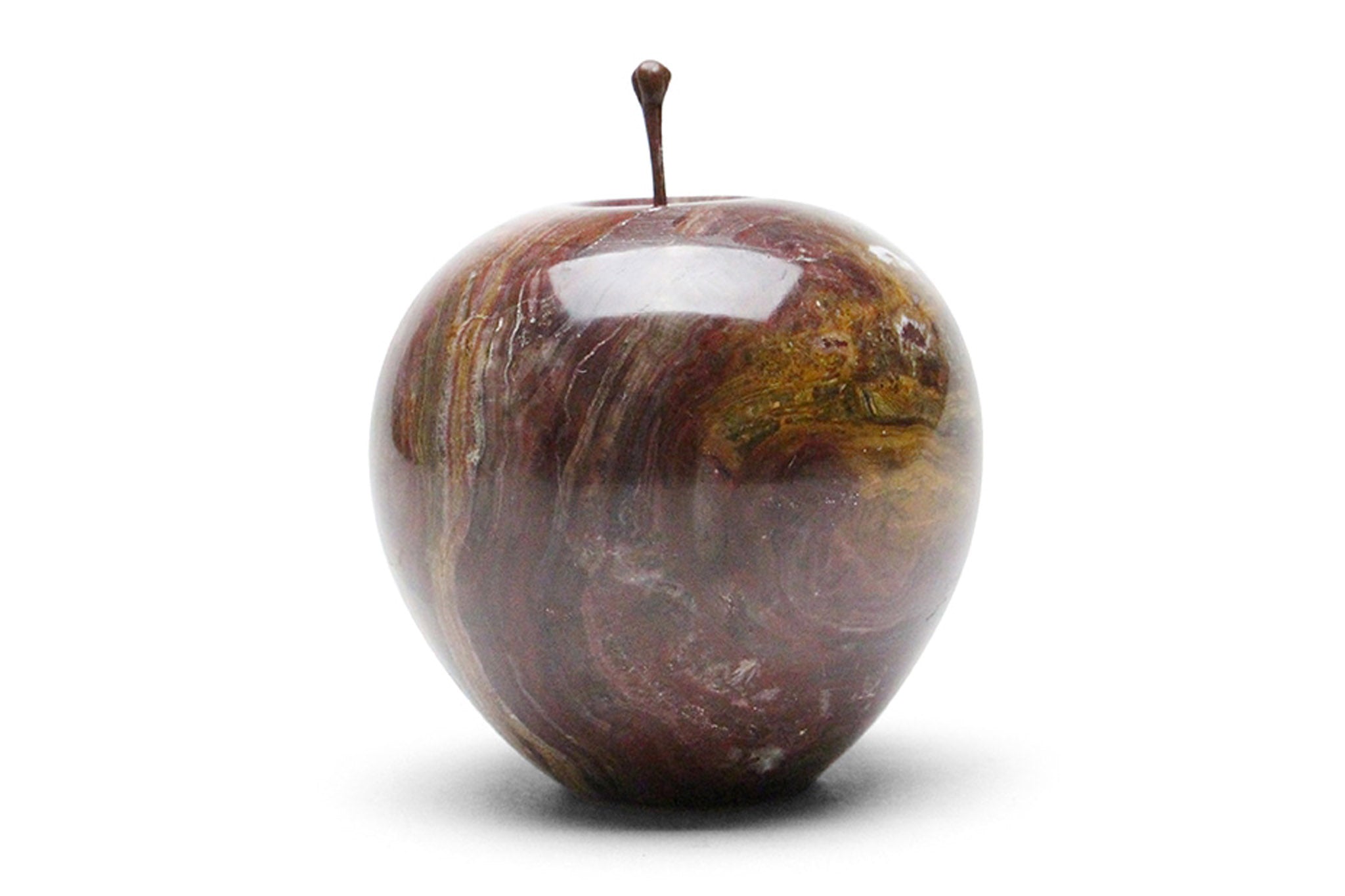 Marble Apple 大理石のリンゴオブジェ/置物 Large サイズ ブラウン ...