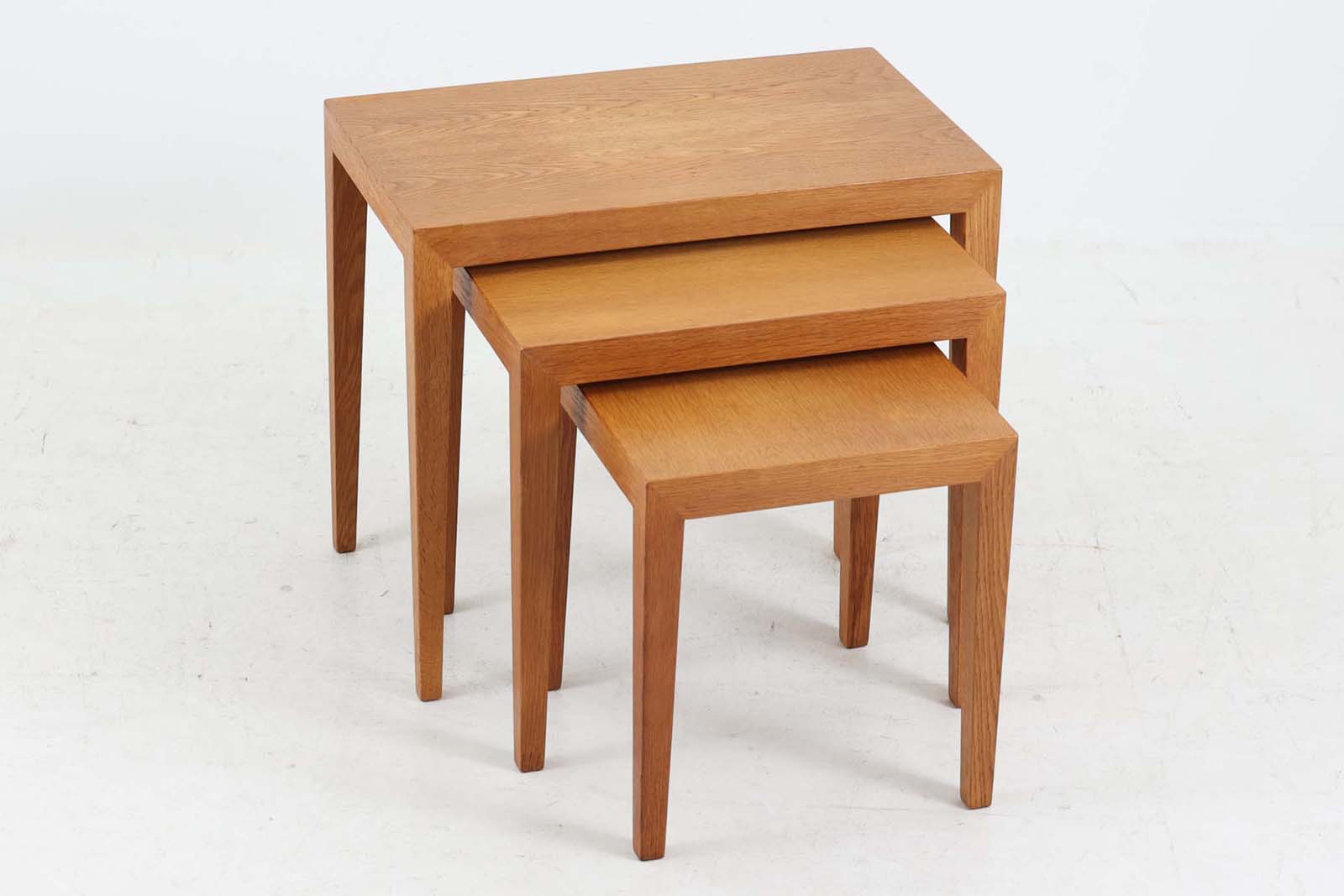 デンマーク製 Haslev(ハスレヴ) ネストテーブル オーク材 北欧家具 
